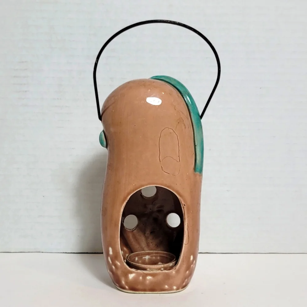 Adorable Vintage MCM Monkey Lantern Candleholder
